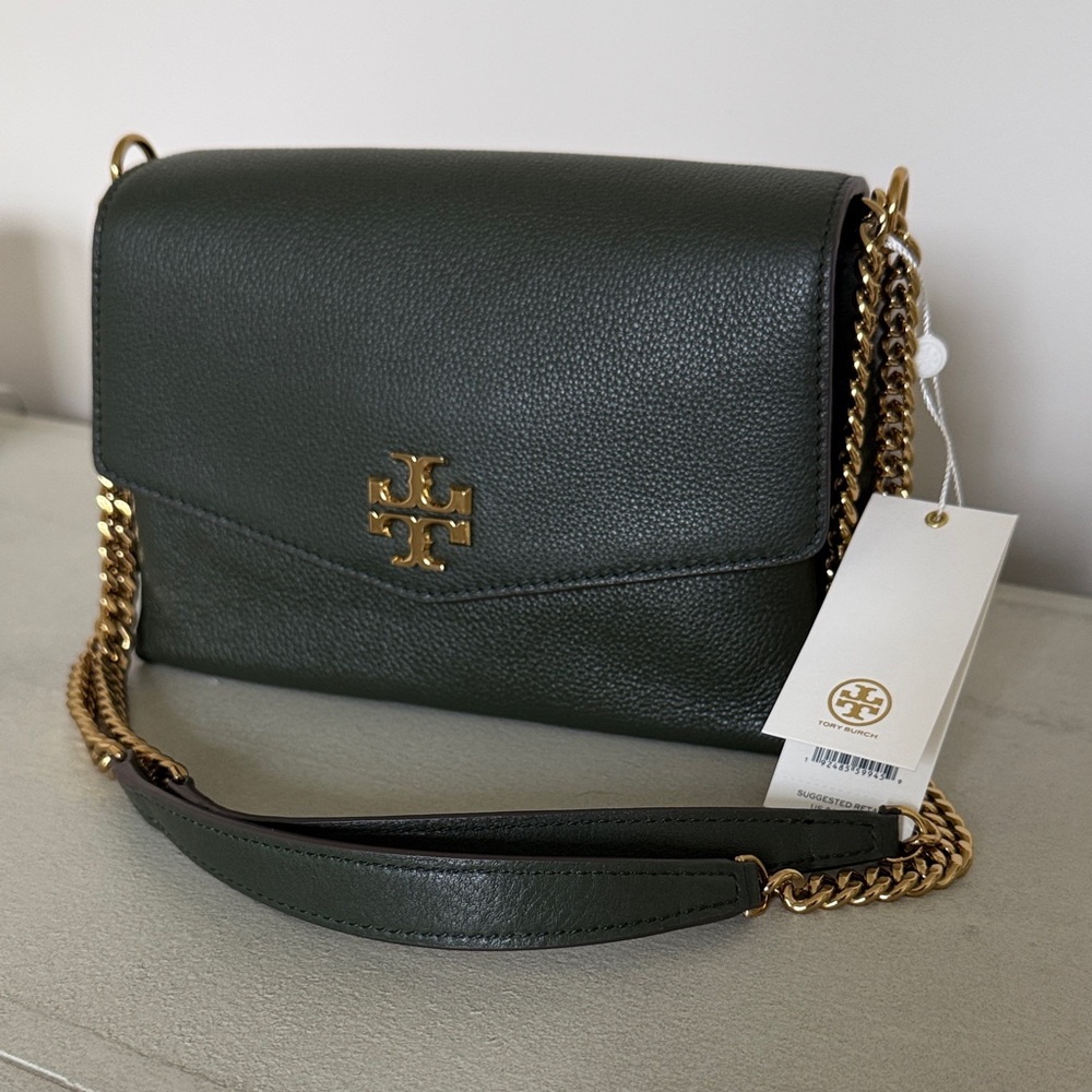 Tory Burch Kira Pebbled Small in Poblano (green) - Picture 2 of 6